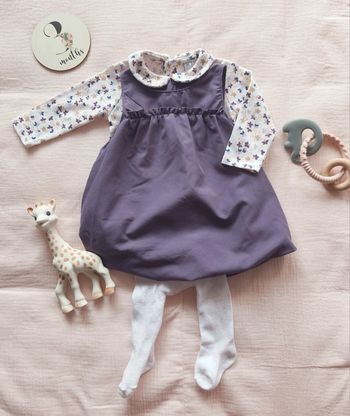 Robe ballon violette