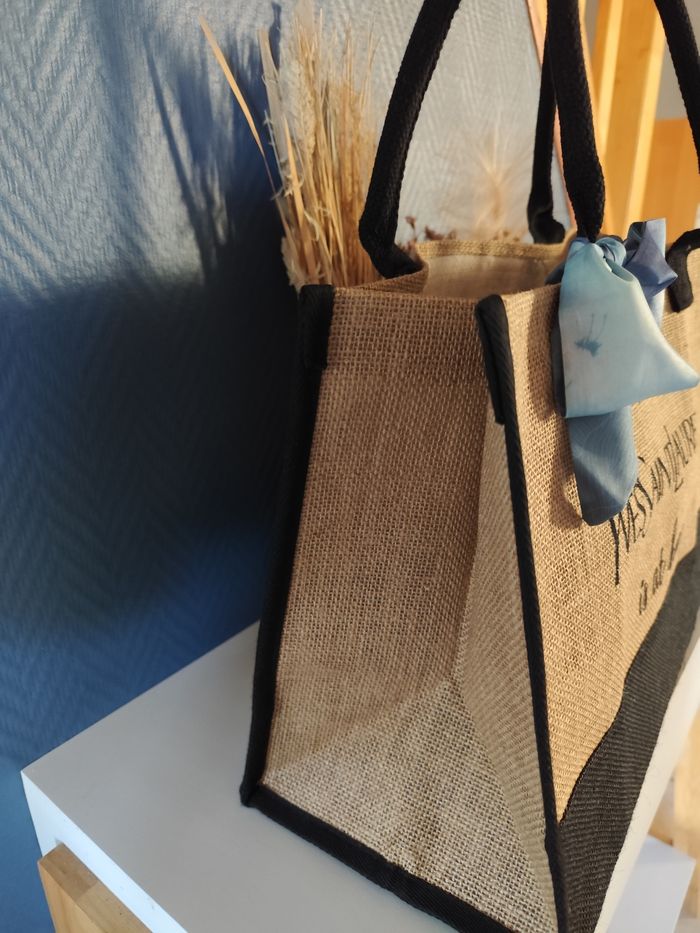 Sac en jute, fourre tout - photo numéro 3