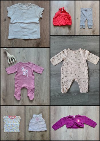 Lot fille été 1 mois