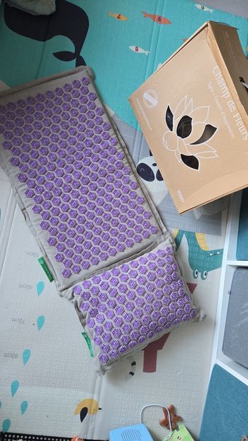 Tapis et oreiller fleur de lotus