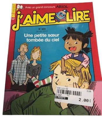 livre "j'aime lire une petite sœur tombée du ciel" - OCCASION