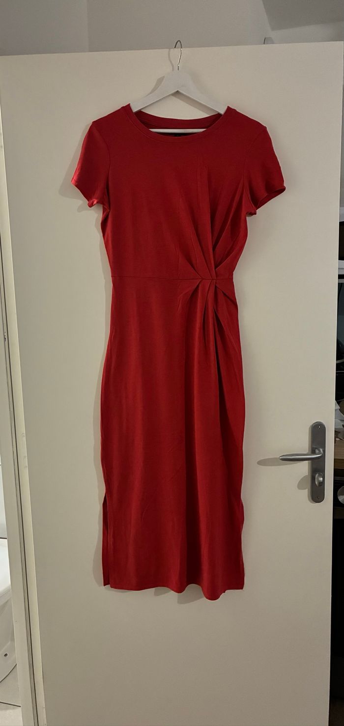 Robe longue rouge