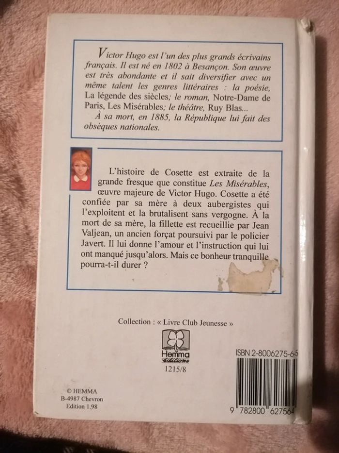 Livre Victor Hugo les misérables I cosette - photo numéro 5
