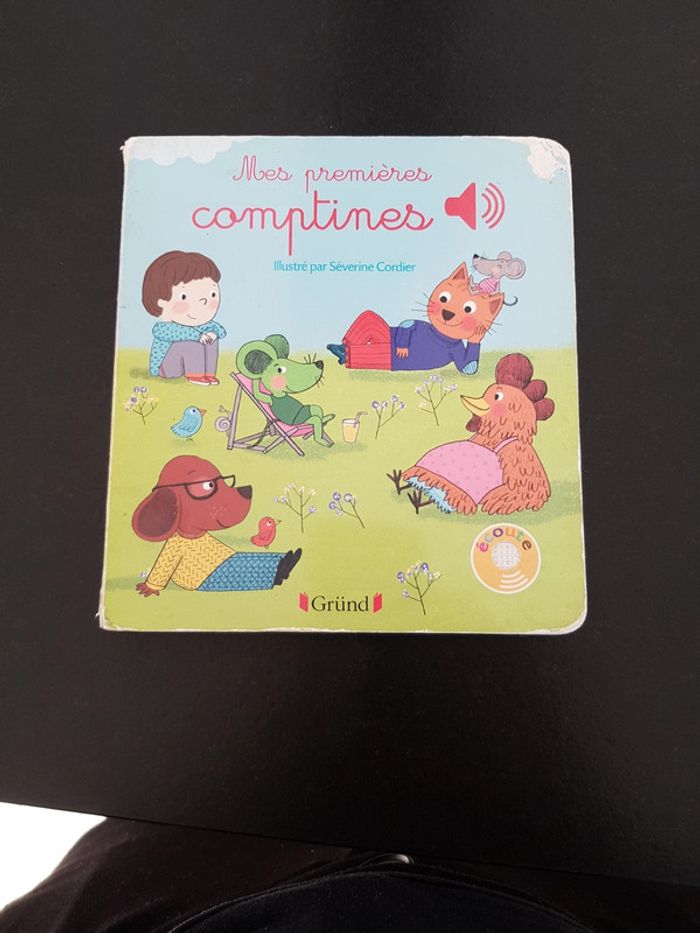 livre sonore bébé mes premières comptines