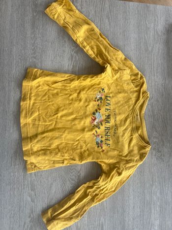 T-shirt 3 ans jaune 