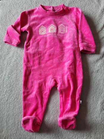 Pyjama velours 9 mois 71 cm