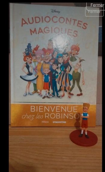 Robinson collection audiocontes Magiques Disney Altaya audio conte magic livre & figurine