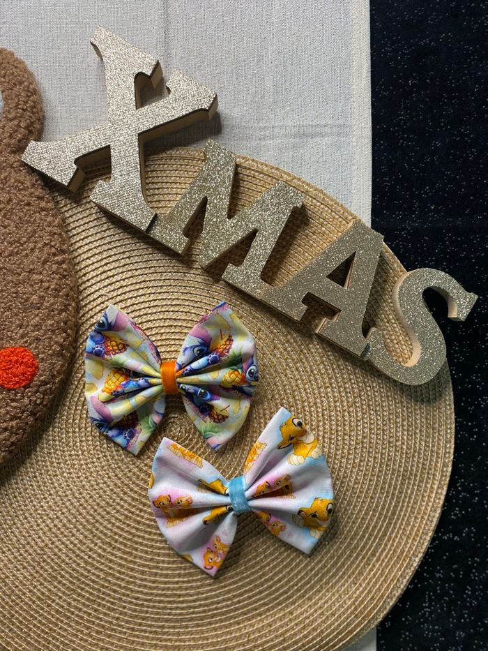 Barrettes pinces à cheveux noeud disney - photo numéro 2