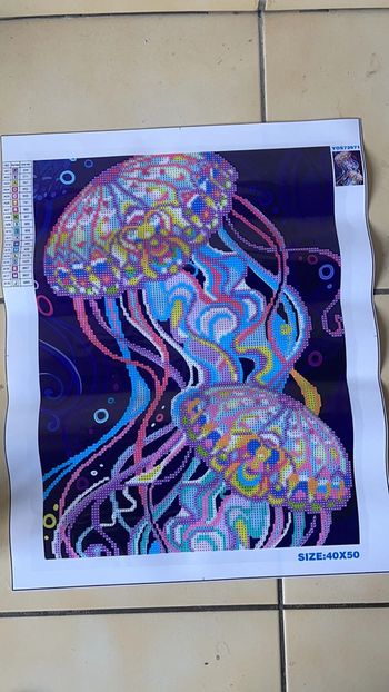 Toile partielle Diamond Painting 40x50cm n°02