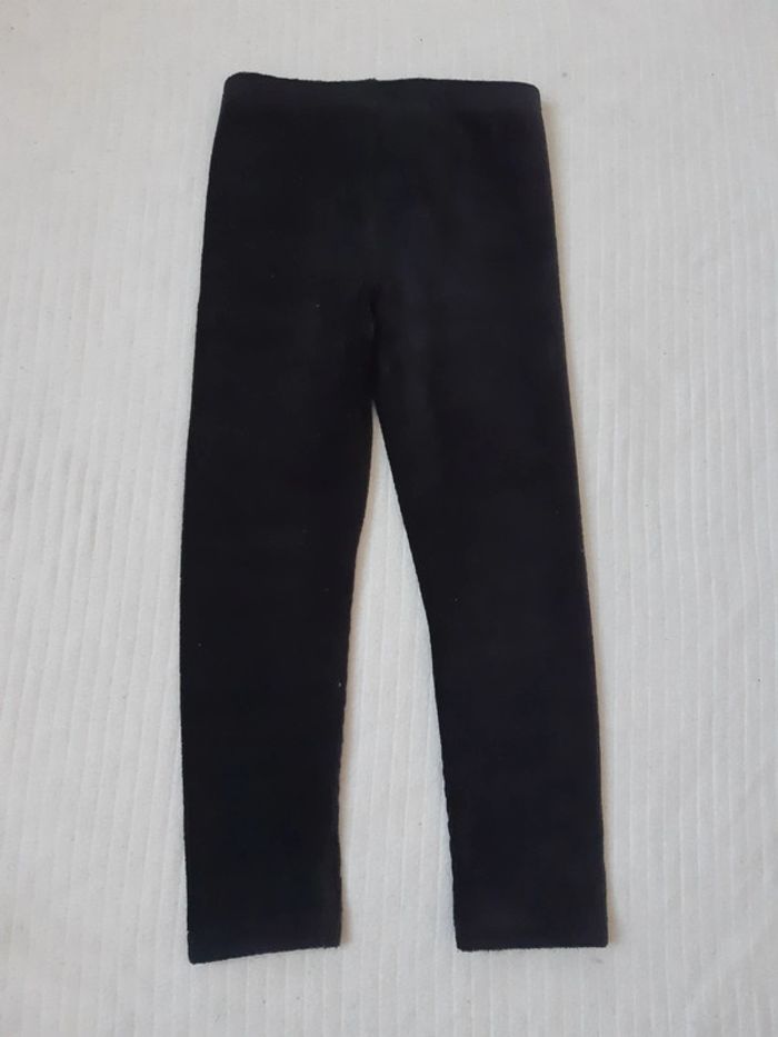 Pantalon legging noir côtelé 5 ans - photo numéro 2
