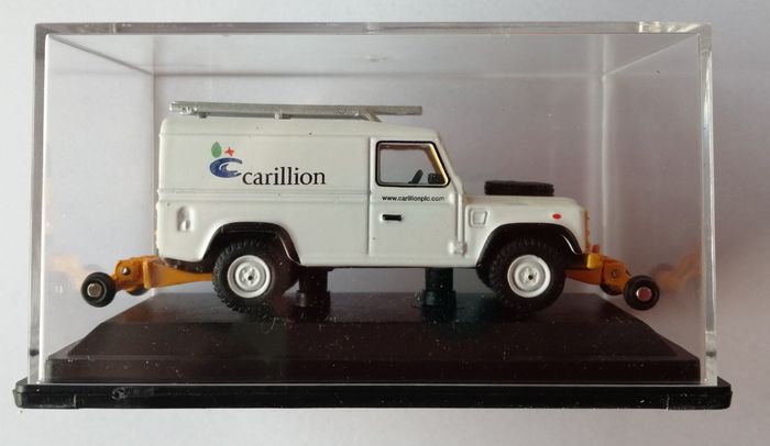 Oxford Rail OR76ROR007 Rail Road Defender Carillion land rover - photo numéro 2