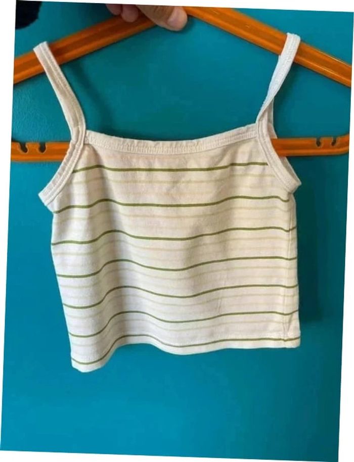 Mignon débardeur 3 ans en coton sergent major