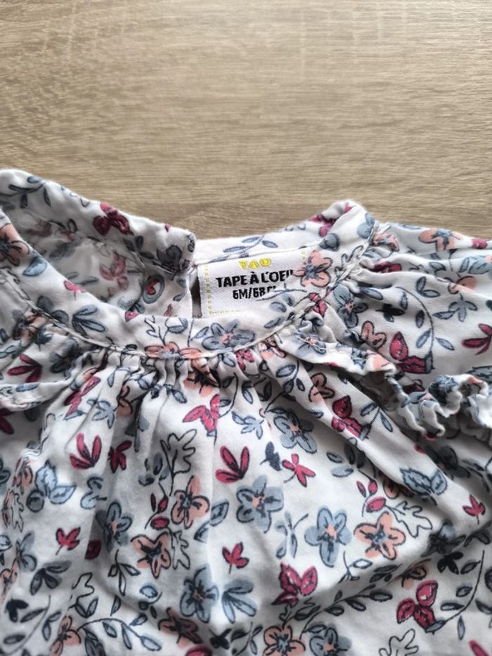 Blouse haut fleuri 6 mois tape à l'oeil - photo numéro 2