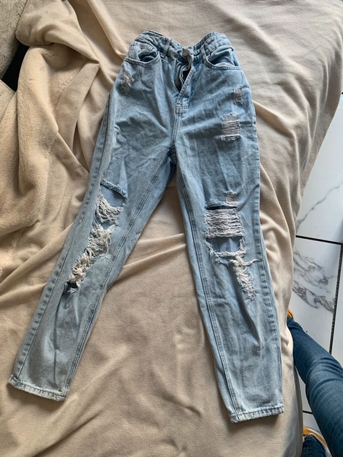 Lot de 2 pantalons jeans taille 34 xs - photo numéro 3