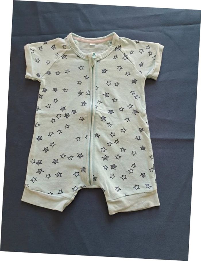 Barboteuse / pyjashort / pyjamas fermeture eclair