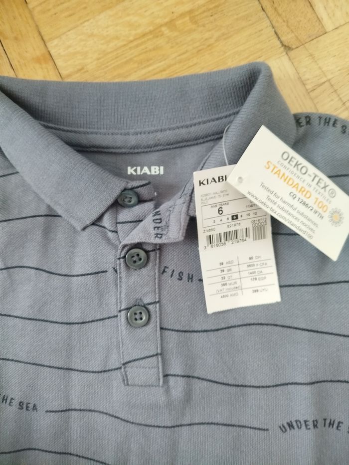 Polo gris garçon 6 ans Kiabi neuf - photo numéro 2