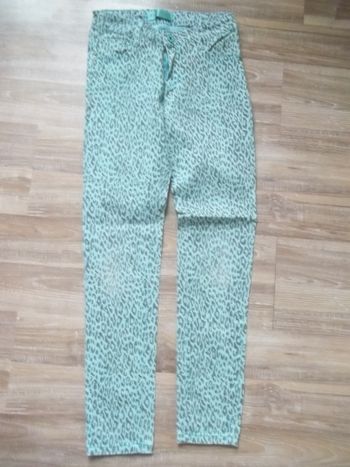 Jean bleu clair léopard US.Kids&Style 14 (Pant4)