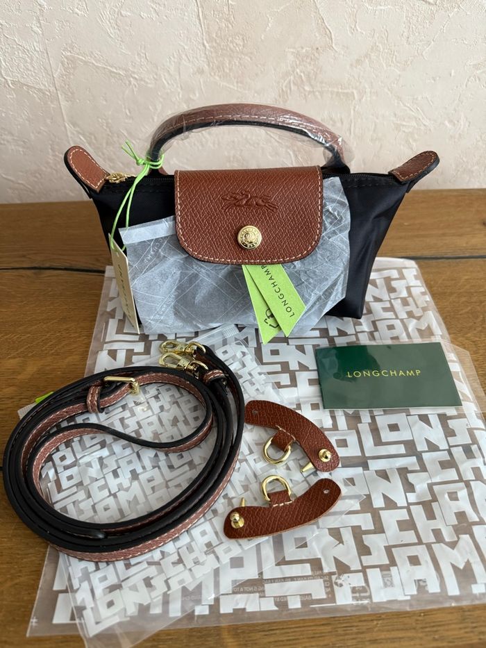 Petit Sac Longchamp Noir + Bandoulière