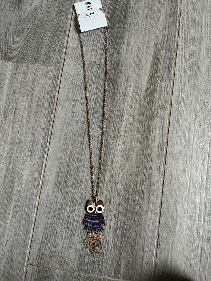 Collier neuf hibou