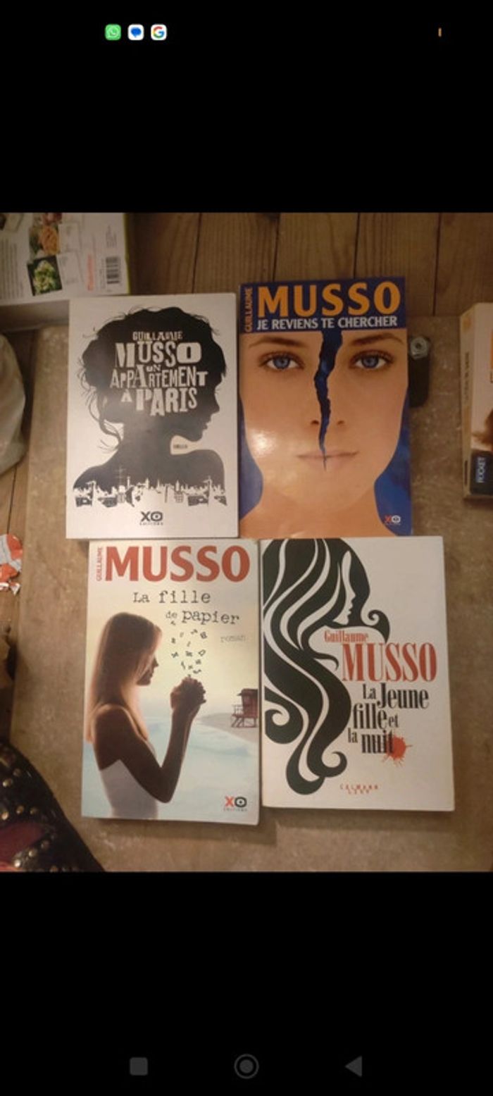 Lot de 4 livres Guillaume Musso