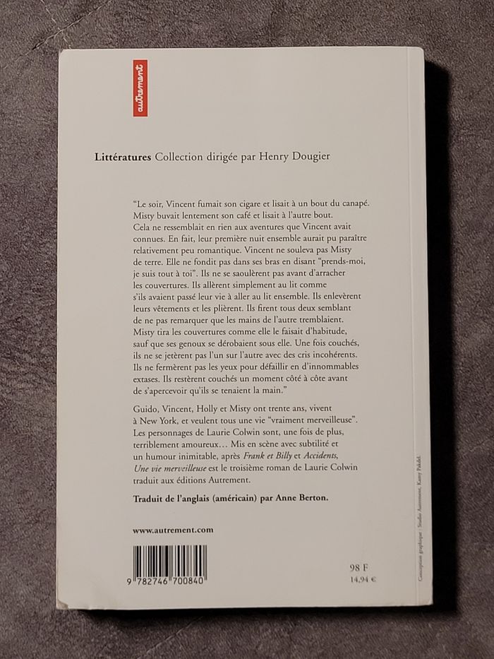 Une vie merveilleuse Laurie Colwin - photo numéro 2