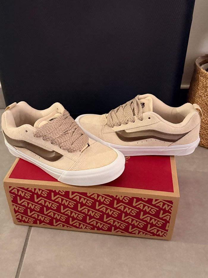 Vans Knu Skool Original - Crème / Marron - Taille 37 - photo numéro 8
