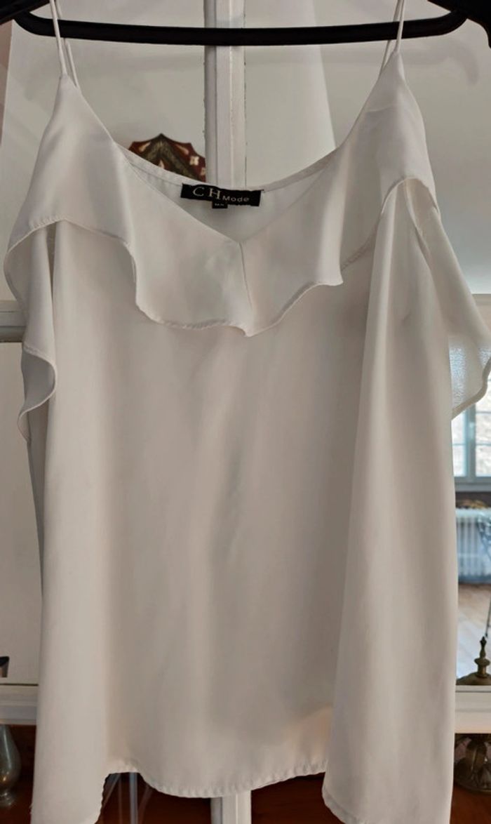 Débardeur femme blanc ch mode M/L