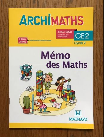 Archimaths CE2 - Mémo des maths - édition 2020