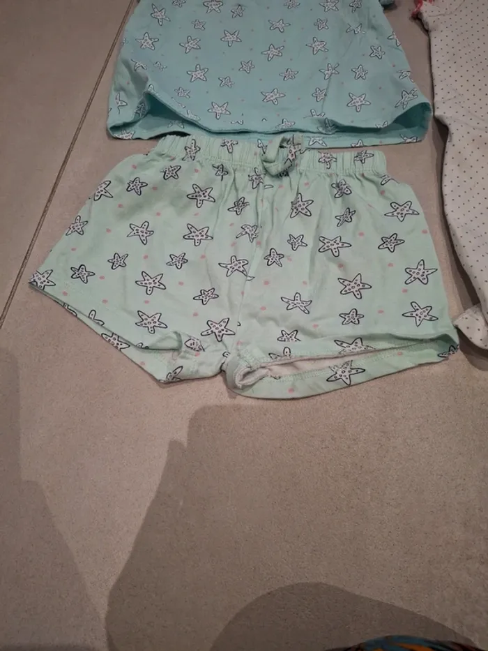 Lot pyjamas fille été 12 mois - photo numéro 2