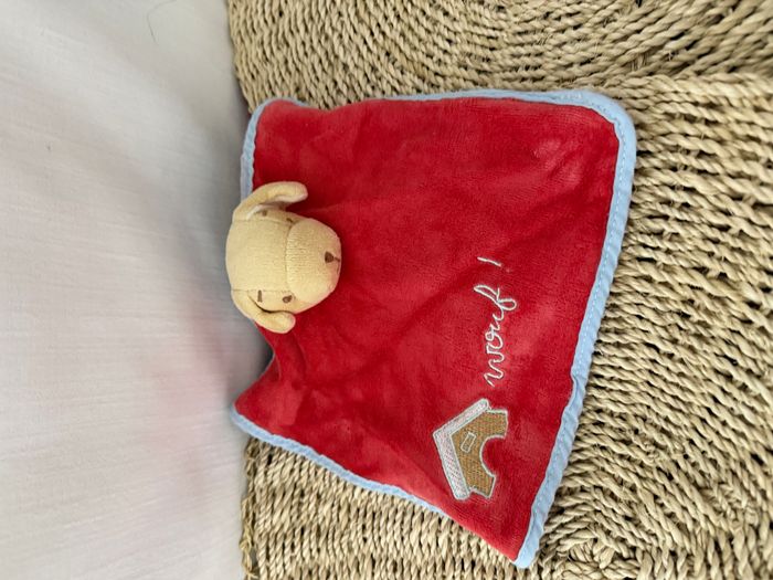 Doudou plat chien rouge Wouf Bengy - photo numéro 3