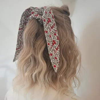 Chouchou foulchie liberty rouge