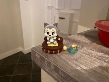 Figurine chat figaro poisson cleo Pinocchio disney