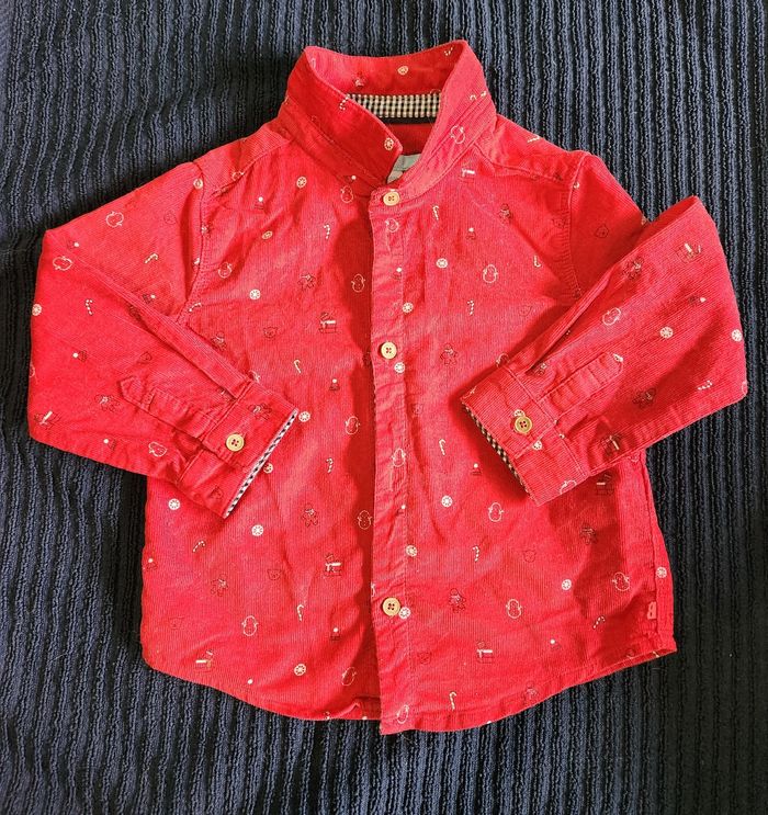 Chemise hiver noel obaibi 23 mois