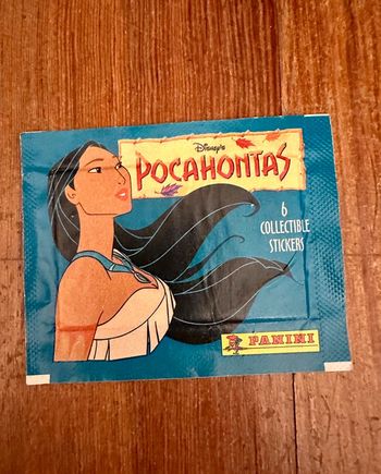 NEUF pochette stickers autocollants album Panini Disney Pocahontas fermée sachet