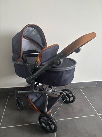 Knorr Toys Poussette pour poupée Boonk Bleu foncé 59 x 42 x 80 cm