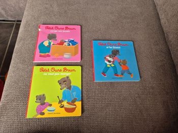 Lot 3 livres petits ours brun