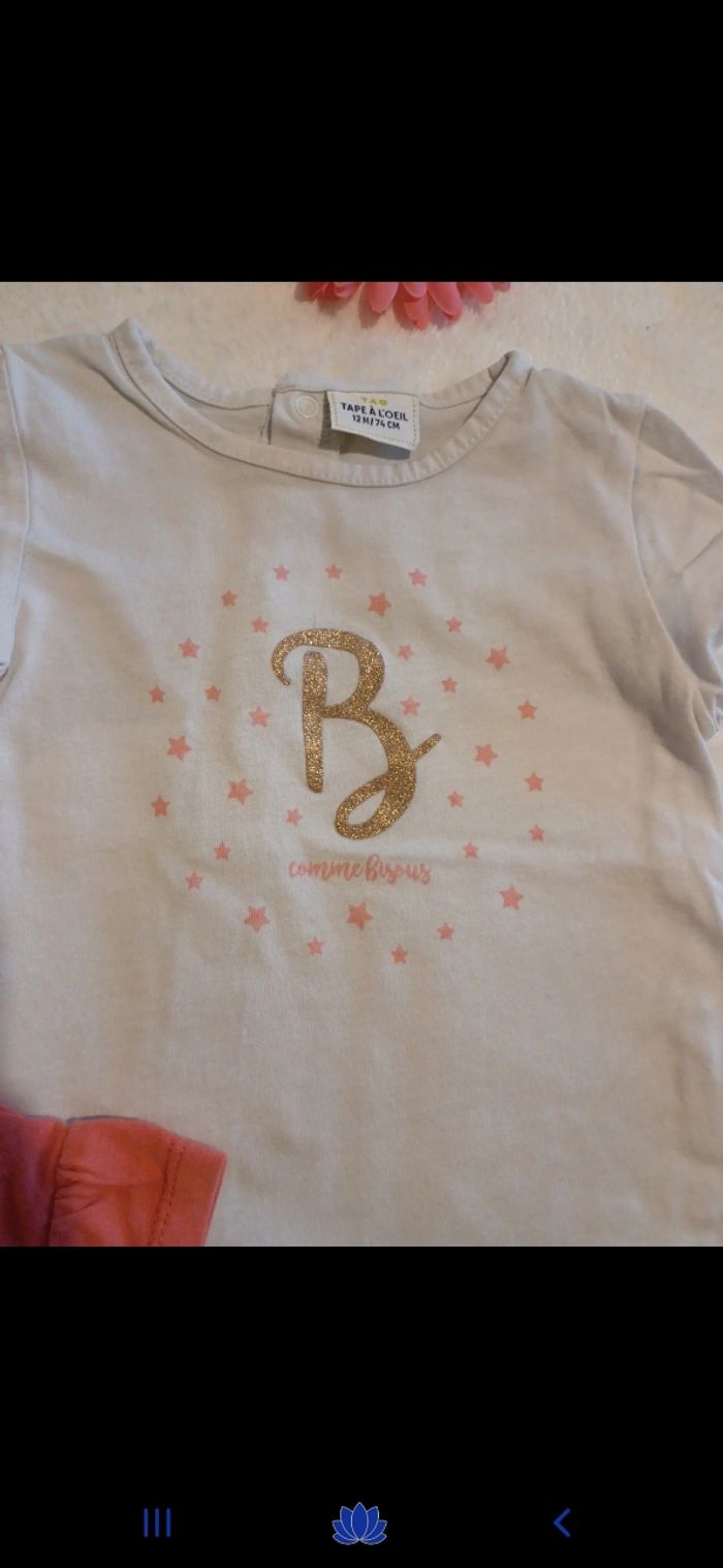 Lot de 3 T.shirts bébé taille 12 mois - photo numéro 3