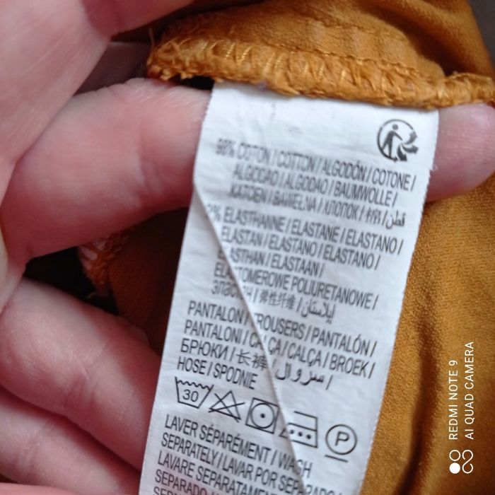 Pantalon velours ocre 7ans - photo numéro 9