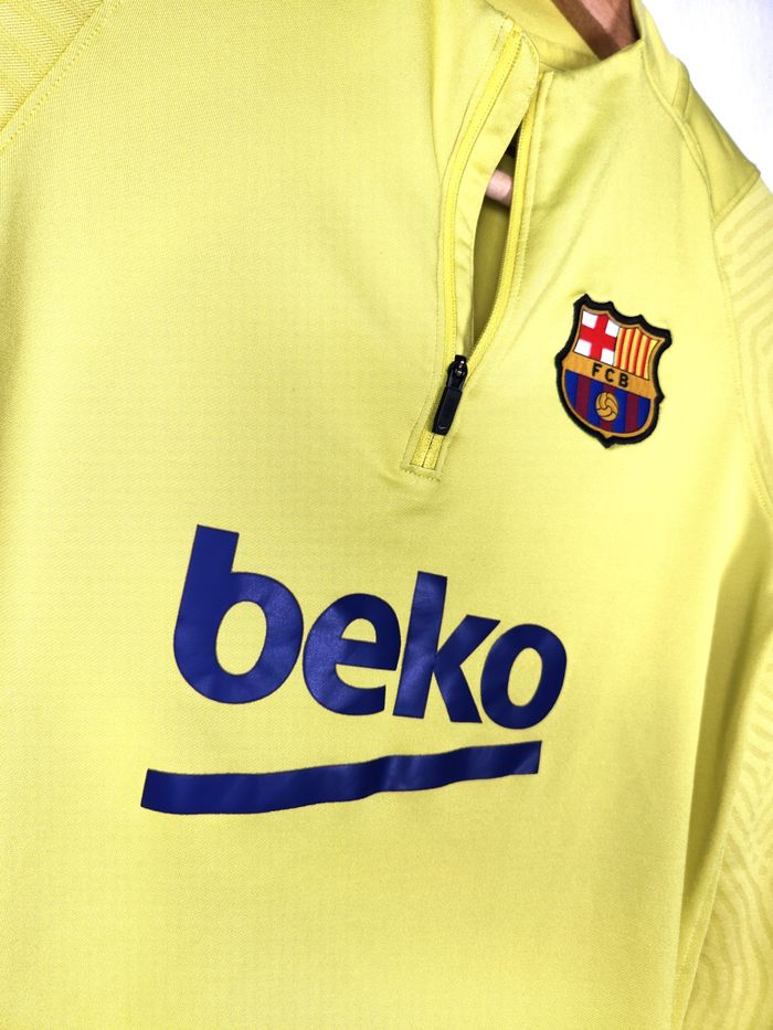 Maillot Nike FC Barcelone - Entraînement - Jaune - Taille 12 - 14 ans - photo numéro 2