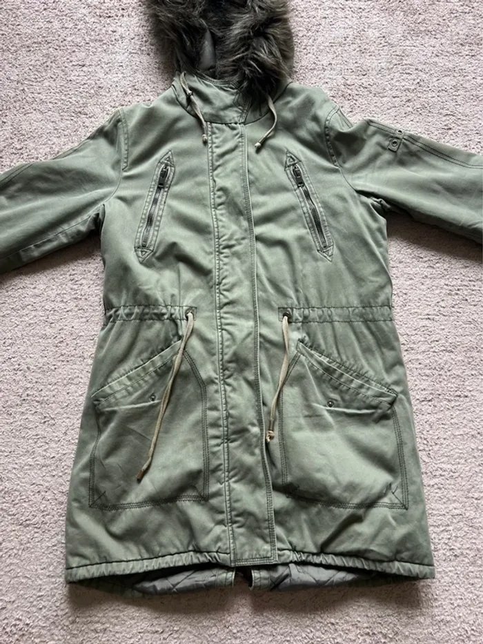 manteau vert femme - photo numéro 3