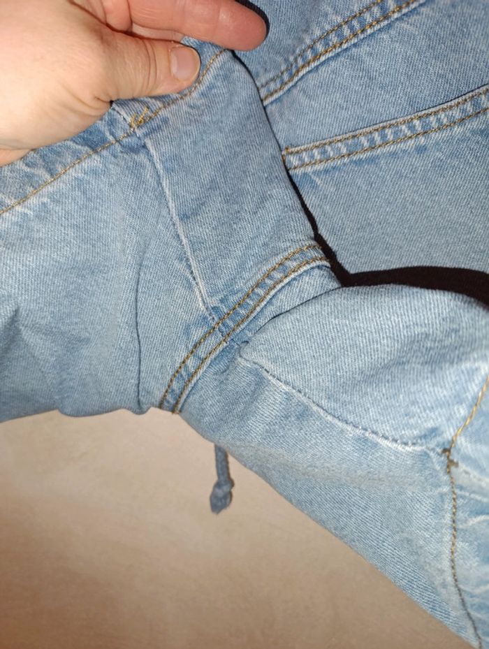 Joli short en jean T46 avec lien de serrage - photo numéro 7