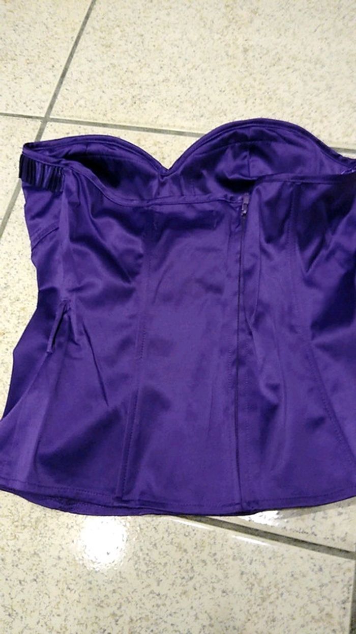 Bustier mauve Jennifer VIP taille l - photo numéro 4