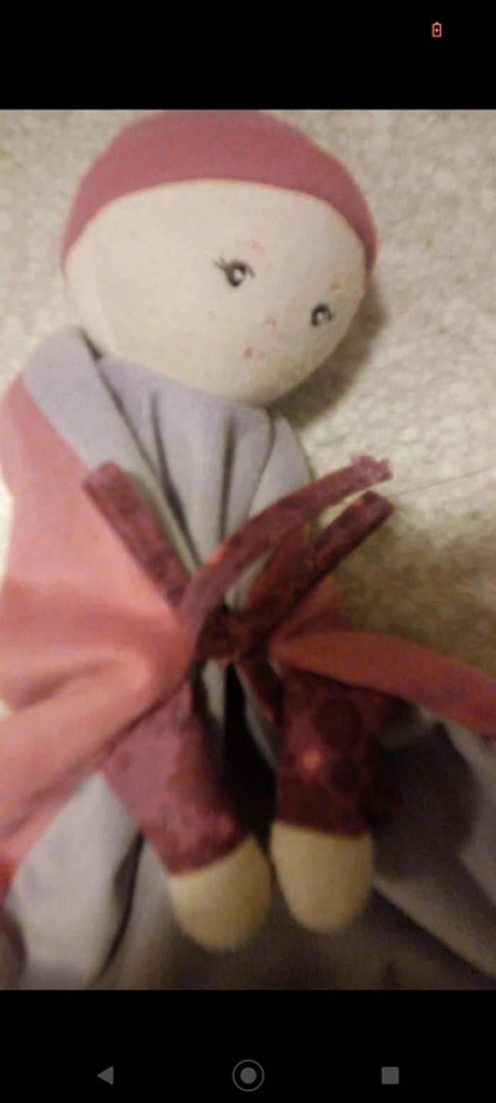 Doudou poupon Corolle cœur de grenadine - photo numéro 3