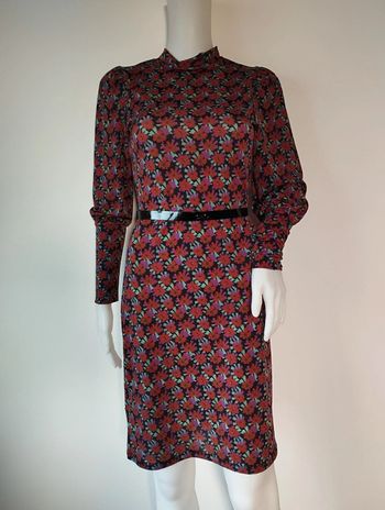 Robe col montant imprimée rétro Promod taille 36