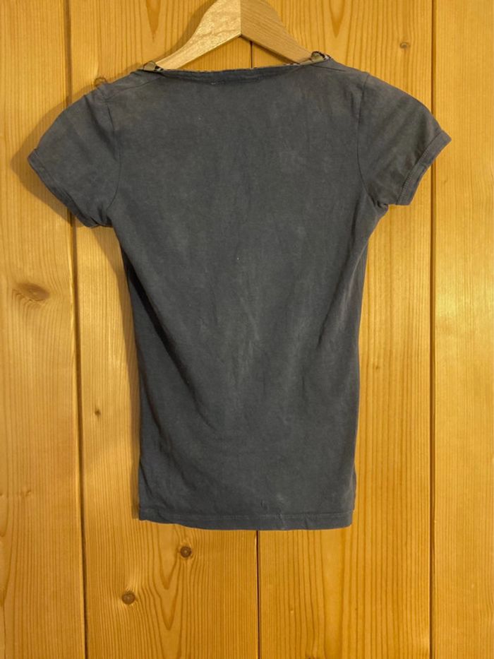 T shirt burberry bleu manches courtes - photo numéro 2