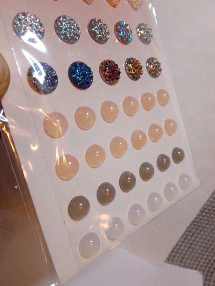 Strass pierres autocollantes Beiges marrons - Craft Sensations - photo numéro 5
