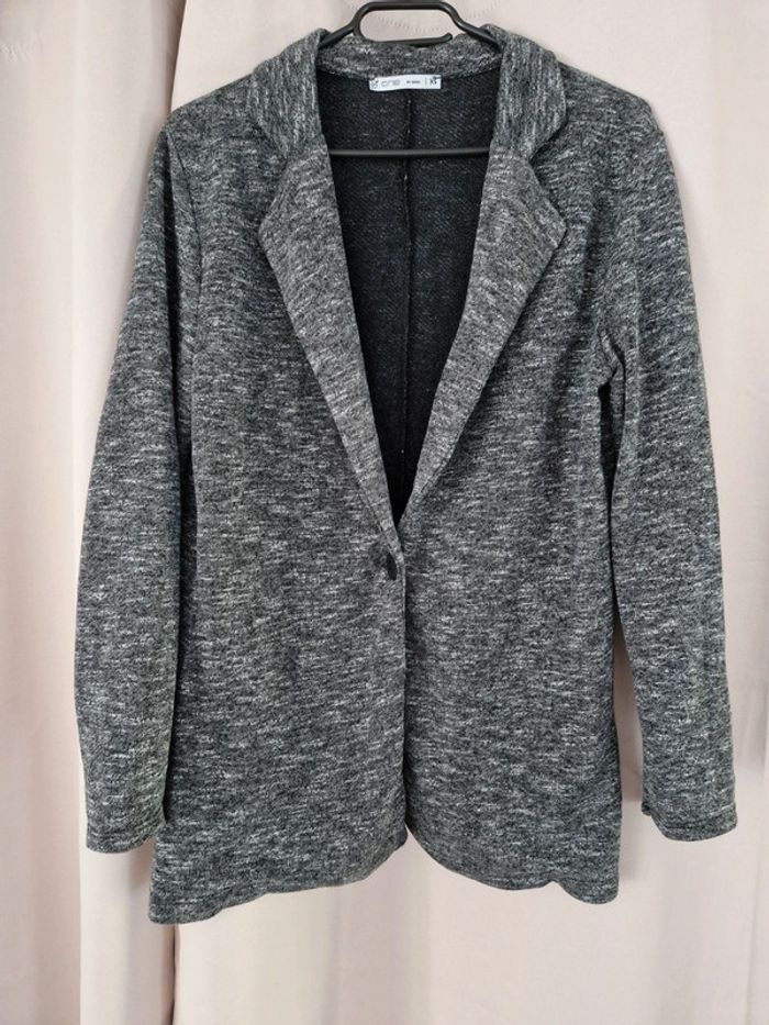 Veste gémo gris chiné