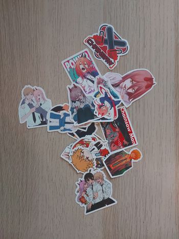 Lot de 18 stickers Chainsaw Man