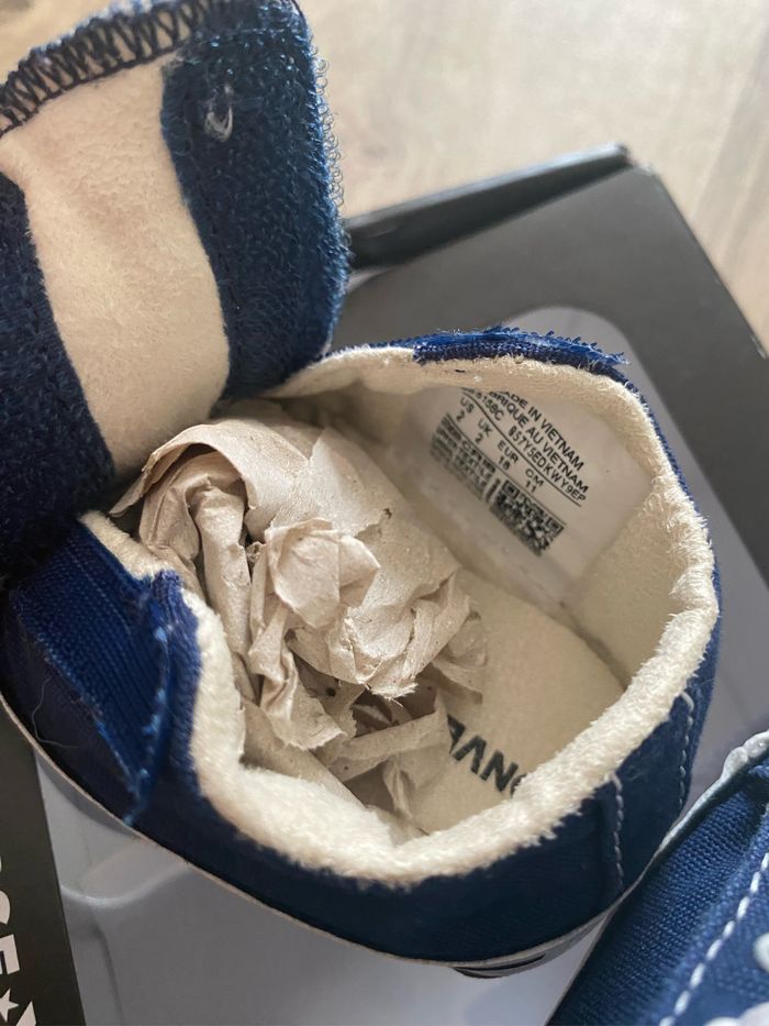 Converses bleu marine 18 - photo numéro 7