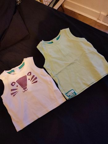 Lot de 2 débardeurs Vertbaudet 6 mois